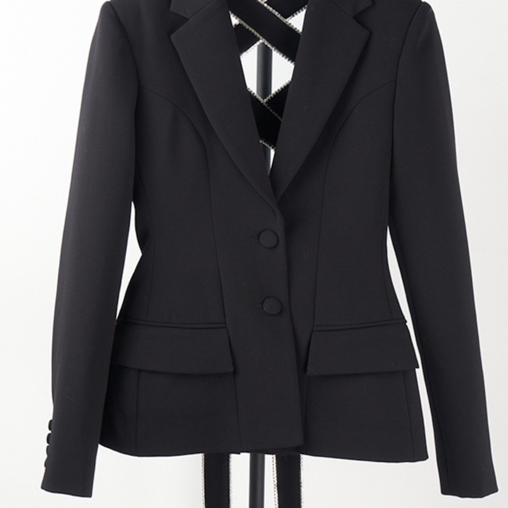 Tie- Up Back Blazer